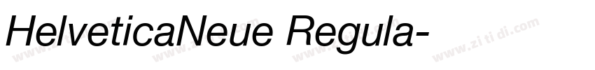 HelveticaNeue Regula字体转换